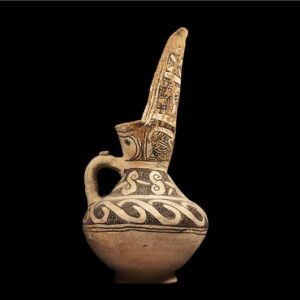 Islamic Ayoubid Painted Ewer