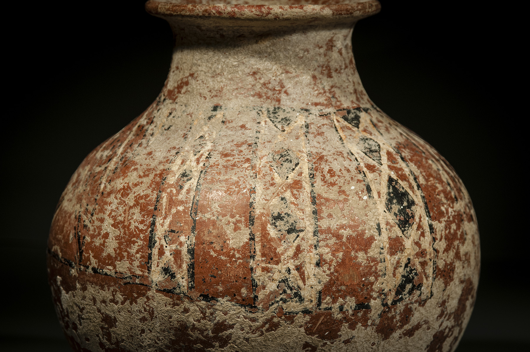 Large Painted Phoenician Red Slipped Jar - Image 5