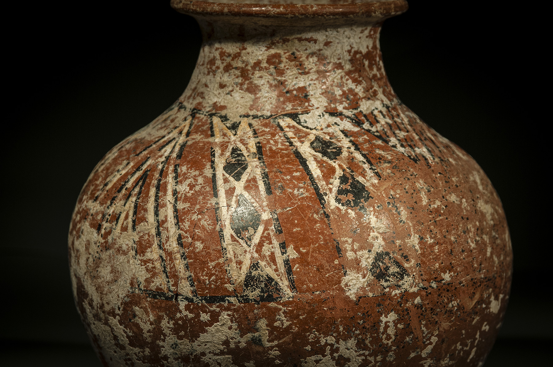 Large Painted Phoenician Red Slipped Jar - Image 3