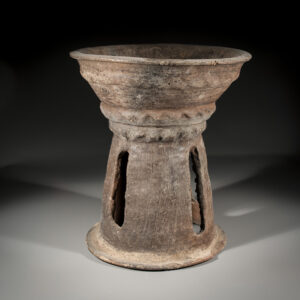 Ceramic Fenestrated Ceremonial Stand