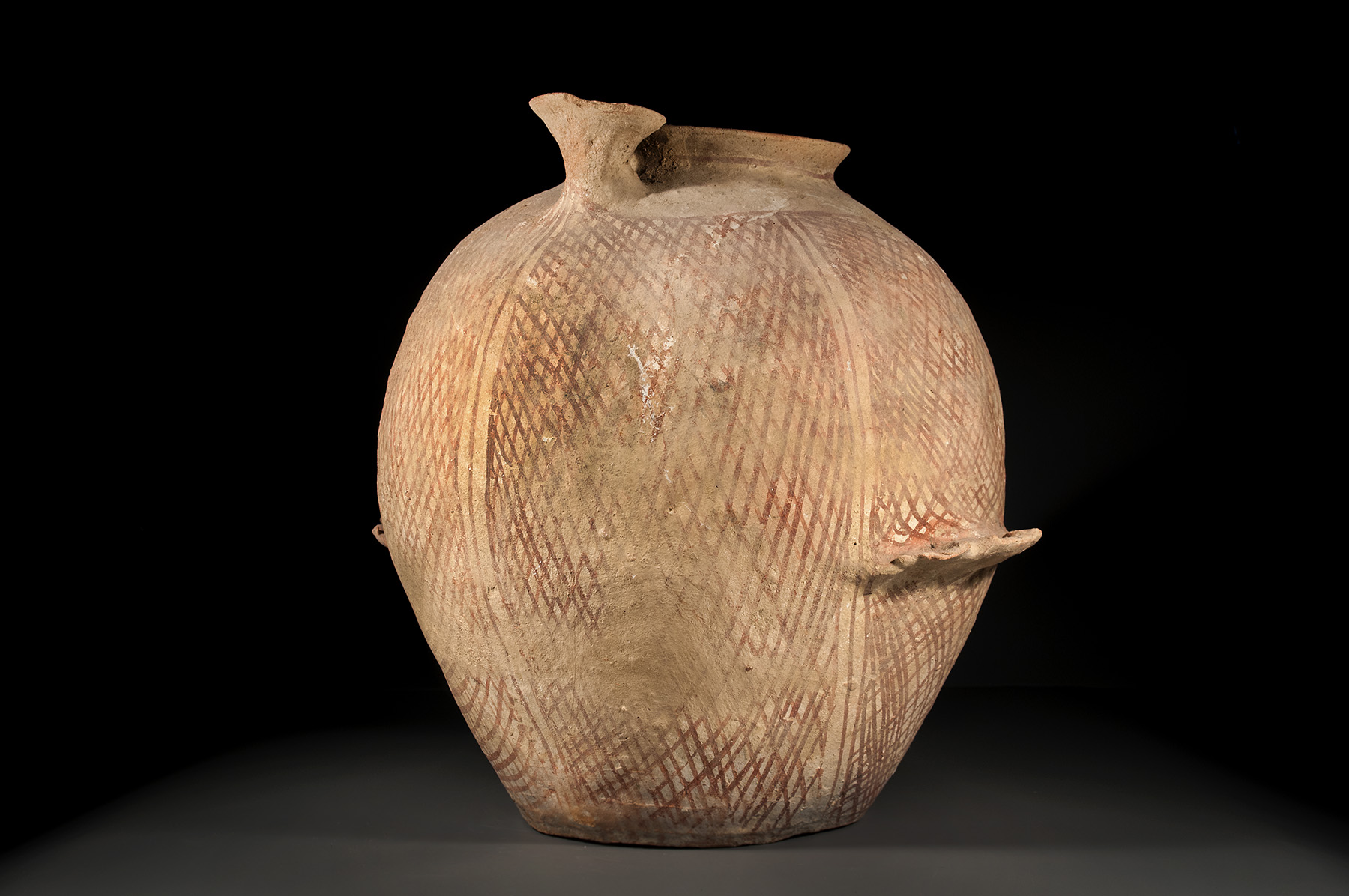 Large Canaanite Olive Oil Jar with a Dipper Holder - Image 3