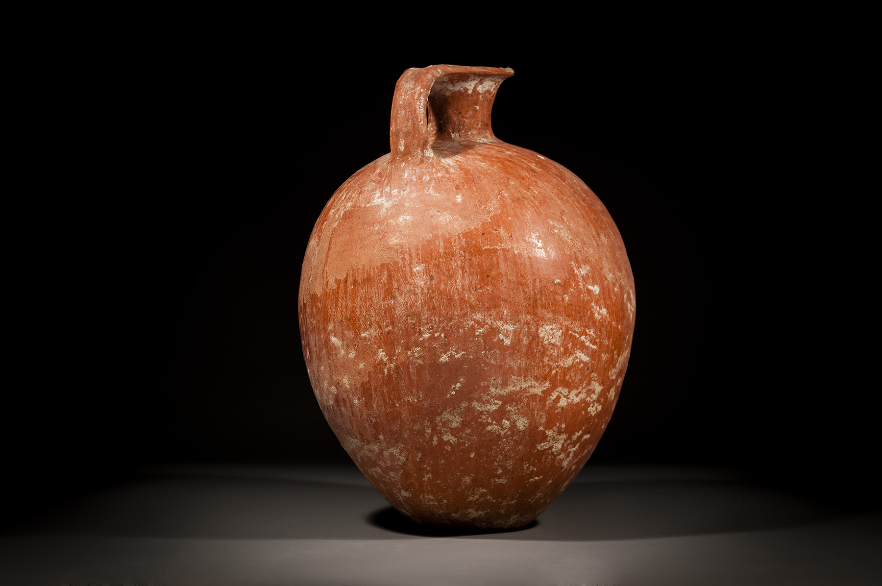 A Canaanite Large Red Slip Burnished Wine Jug - Image 2