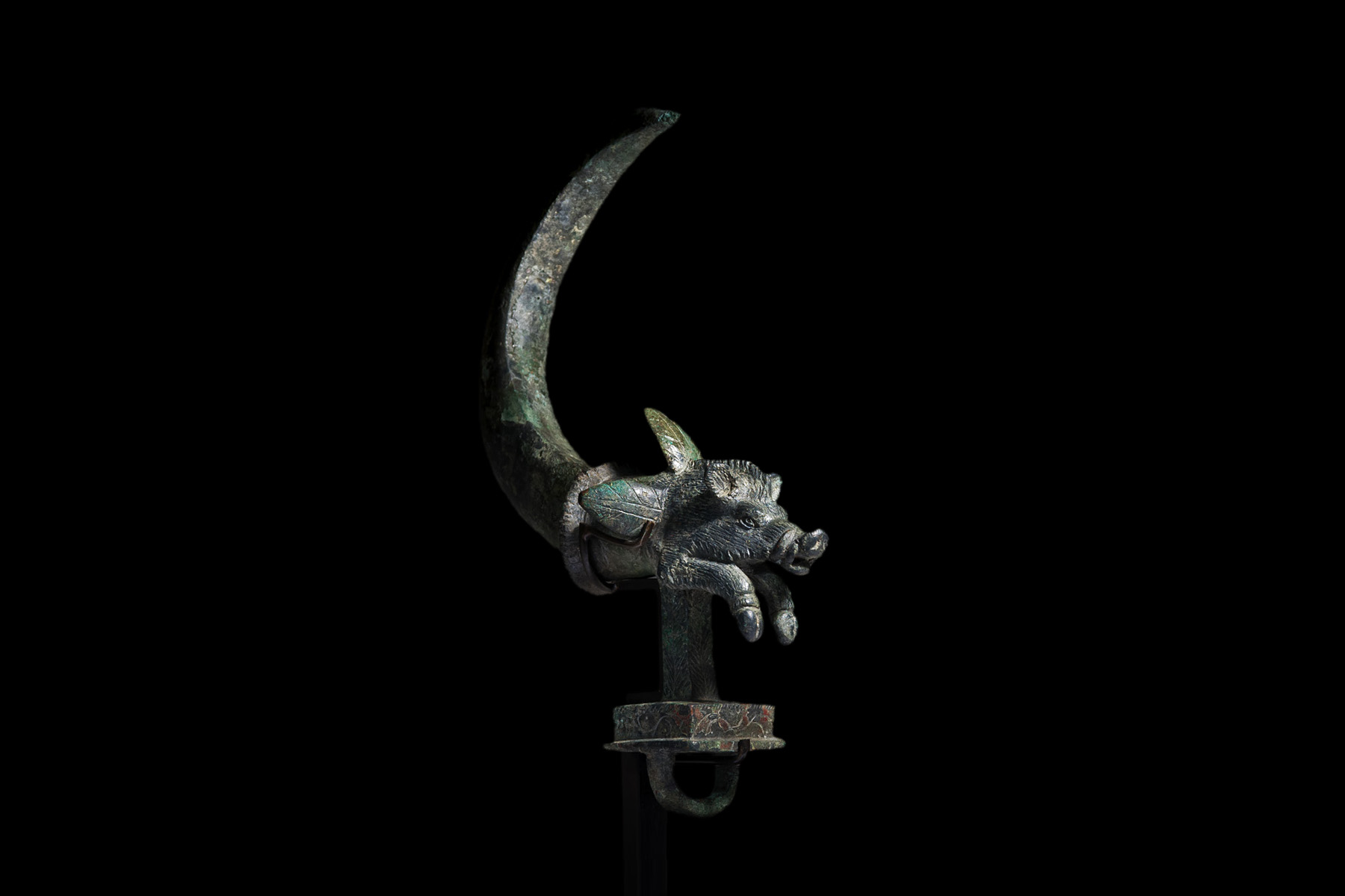 Roman Bronze Chariot Fixture for Rope and Straps - Image 5