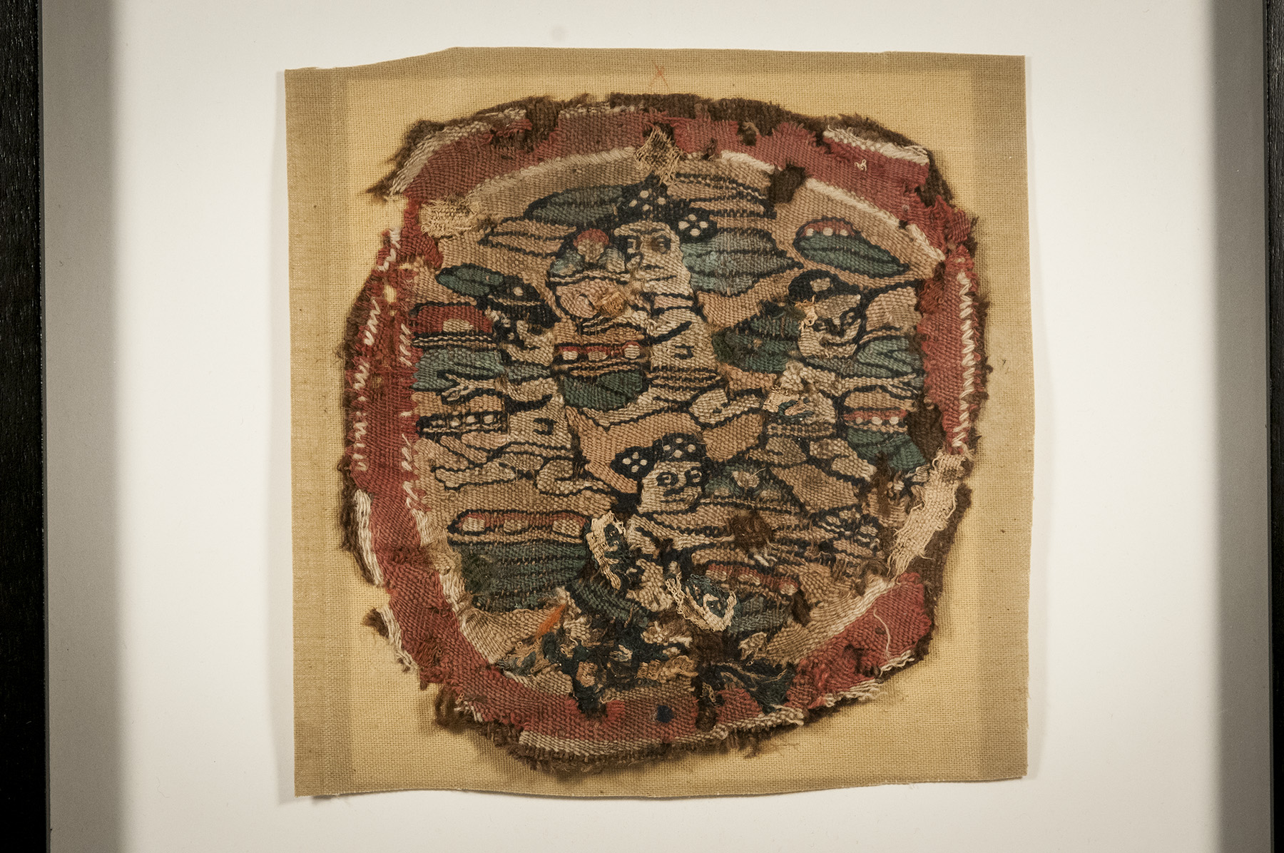 Woven Fragment with Running Figures