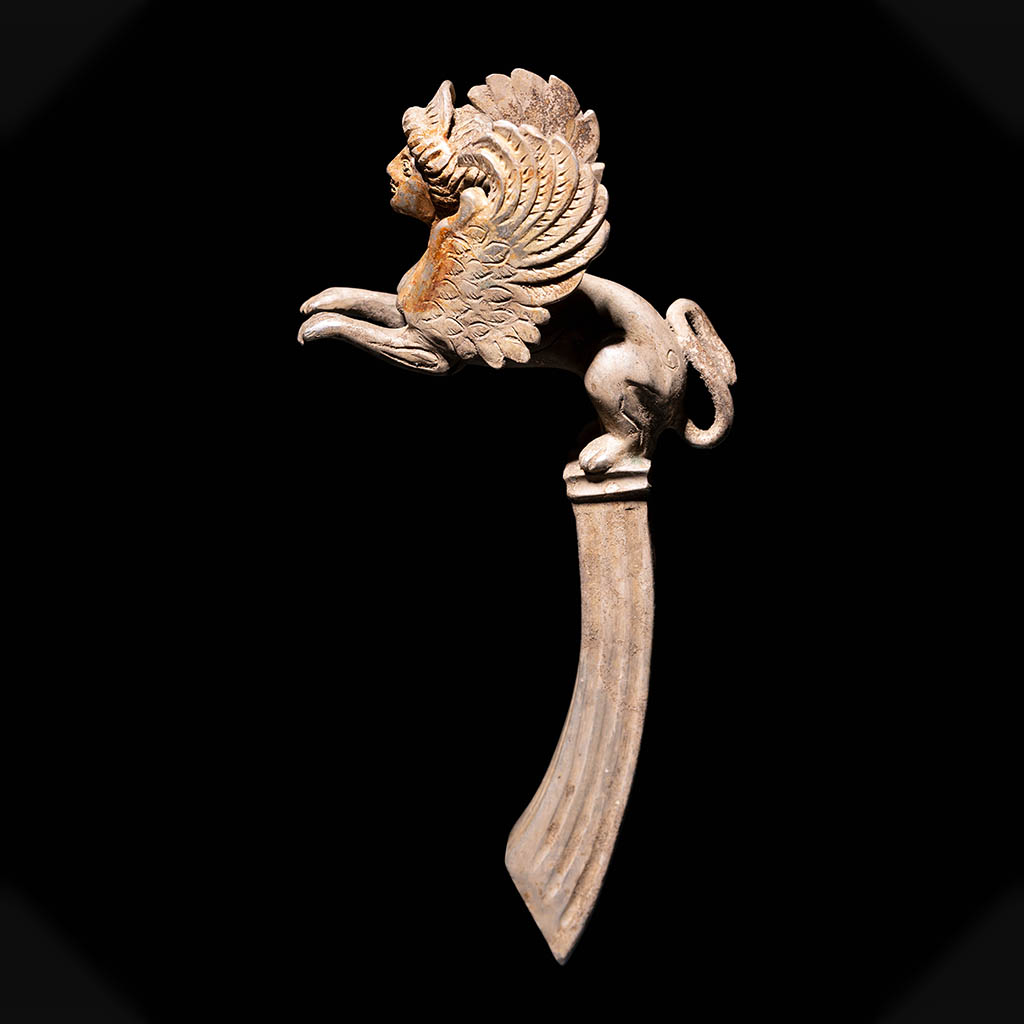 Silver Pair of Sphinx Handles - Image 7