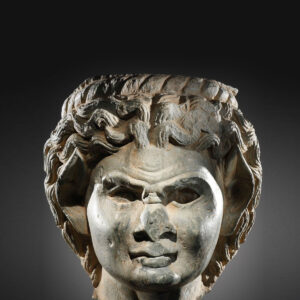 An Expressive Greek Head of a Satyr