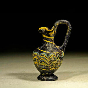 Greek Core Formed Glass Oinochoai