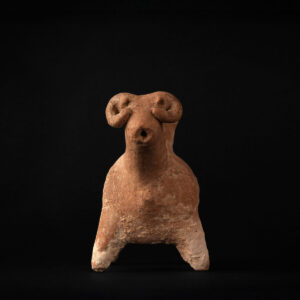 Israelite Terracotta wine vessel in the form of a ram