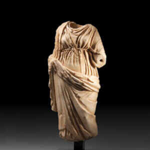 A Marble Statue of a Drapped Female