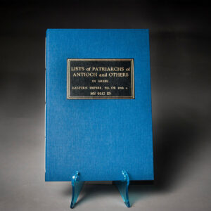 List of the Patriarchs of Antioch