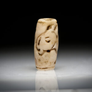 Neo-Sumerian Plagioclase Cylinder Seal engraved with A Zebu Bull