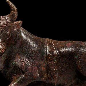 Bronze Imperial Roman Bull Stomping Hoof